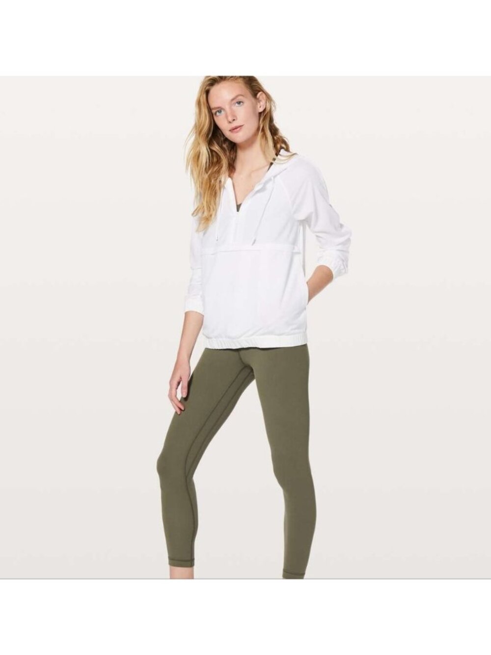 Lululemon Pack Light 1/2 Zip Pullover White - Picture 2 of 13